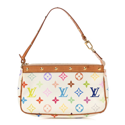 Louis Vuitton Monogram Multicolor Pochette Accessories White 1 of 7