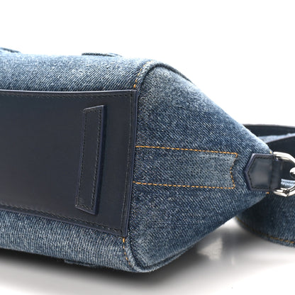 Givenchy Denim Mini Lock Antigona Shoulder Bag Blue 9 of 9