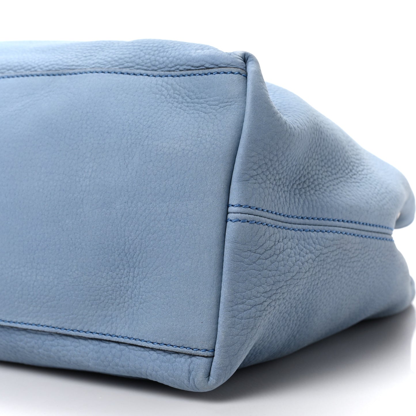 Vitello Range Medium Soho Chain Shoulder Bag Mineral Blue