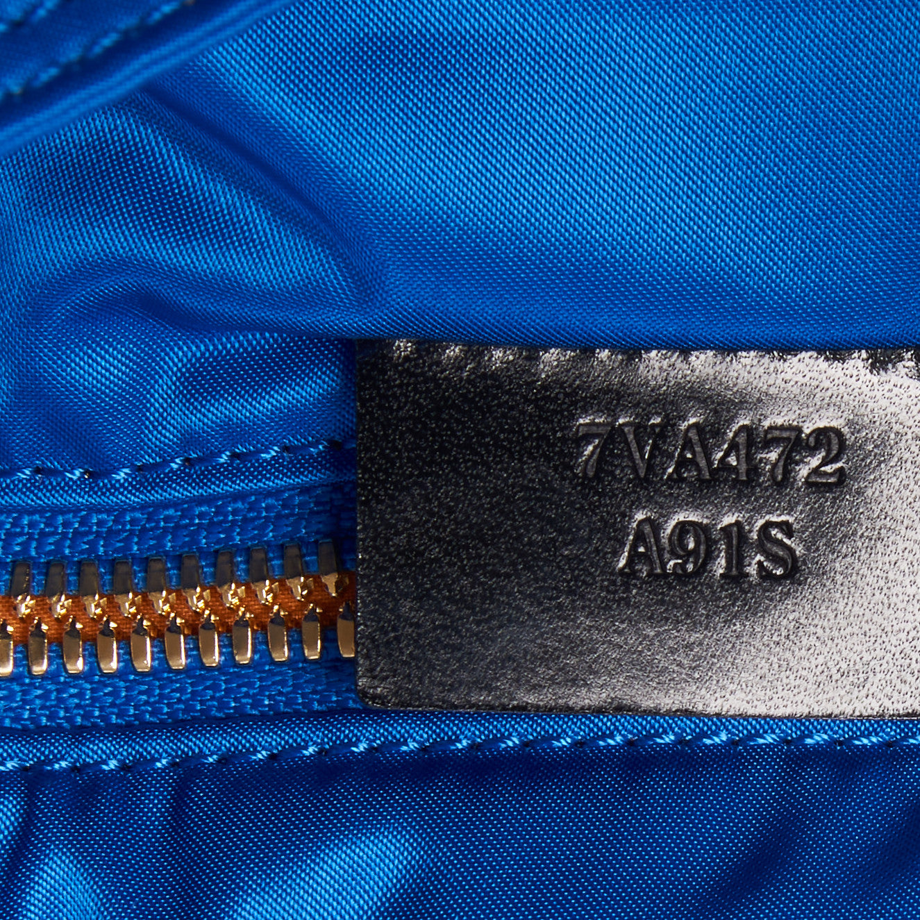 Fendi X PORTER Nylon Regular Belt Baguette Bag Blu 9 of 9