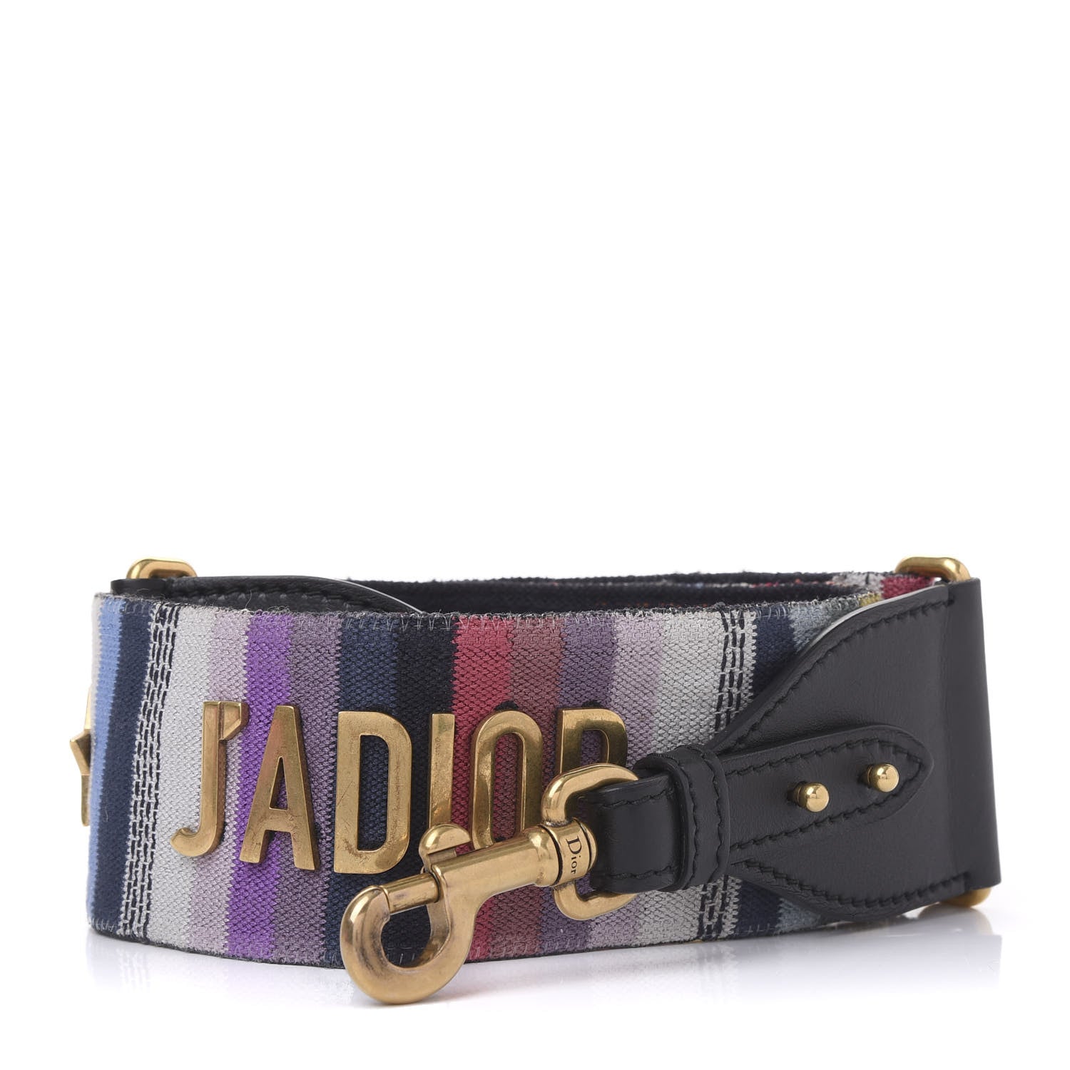 Christian Dior Canvas Embroidered Studded Rainbow J’Adior Shoulder Strap 1 of 5
