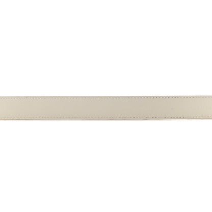 Saint Laurent Smooth Calfskin Monogram Square Buckle Belt 80 32 White 5 of 12