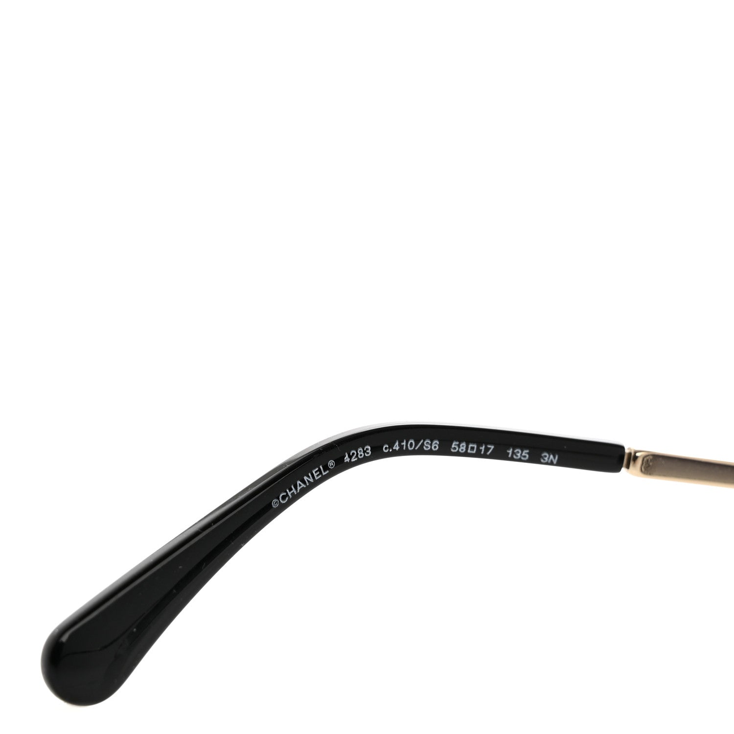 Chanel Metal Butterfly Sunglasses 4283 Black 5 of 8