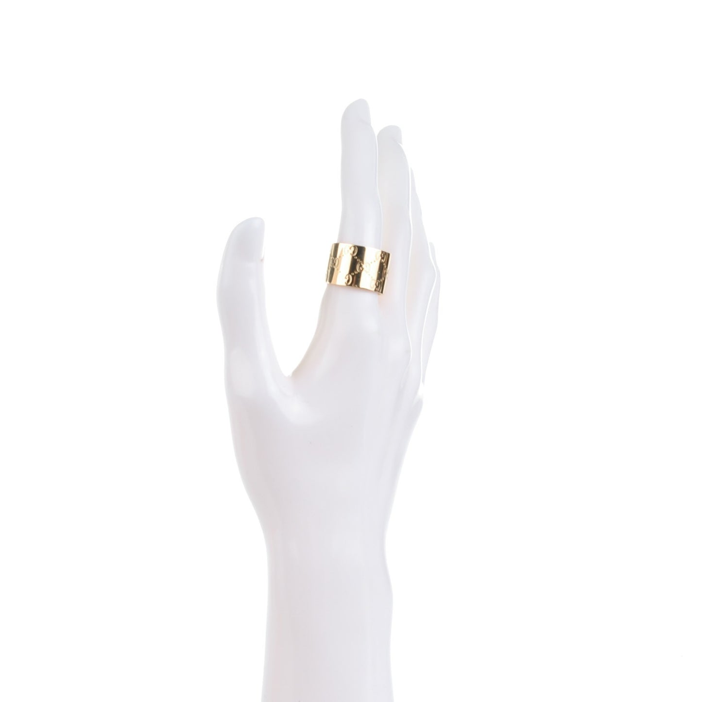 18K Yellow Gold 14mm Icon Wide Band Ring 57 8