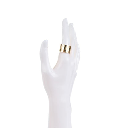 Gucci 18K Yellow Gold 14mm Icon Wide Band Ring 57 8 8 of 10