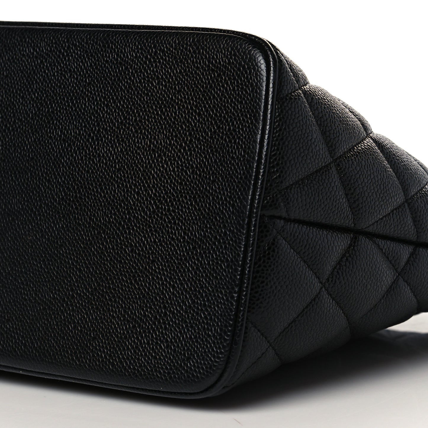 Caviar Quilted Medallion Tote Black