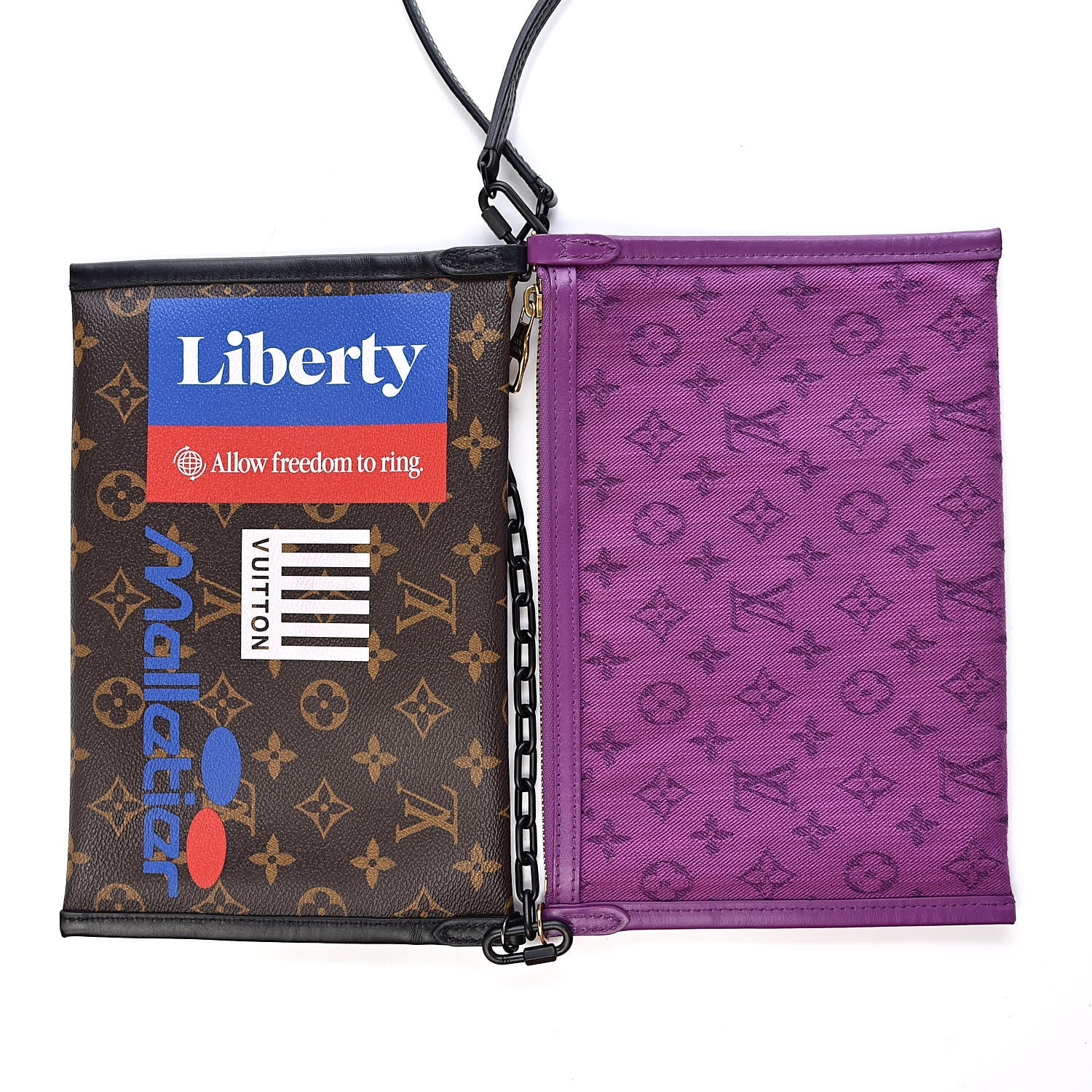 Louis Vuitton Monogram Double Flat Messenger Marron 13 of 14