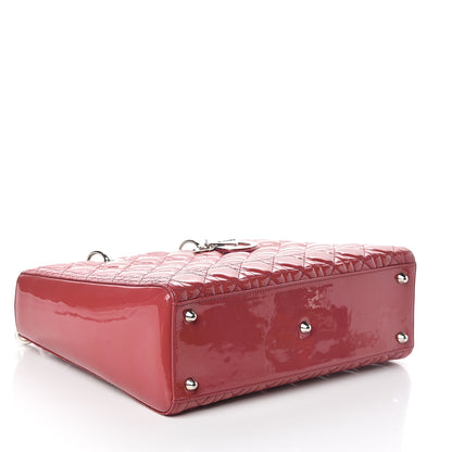 Christian Dior Patent Cannage Large Lady Dior Pink 3 of 9