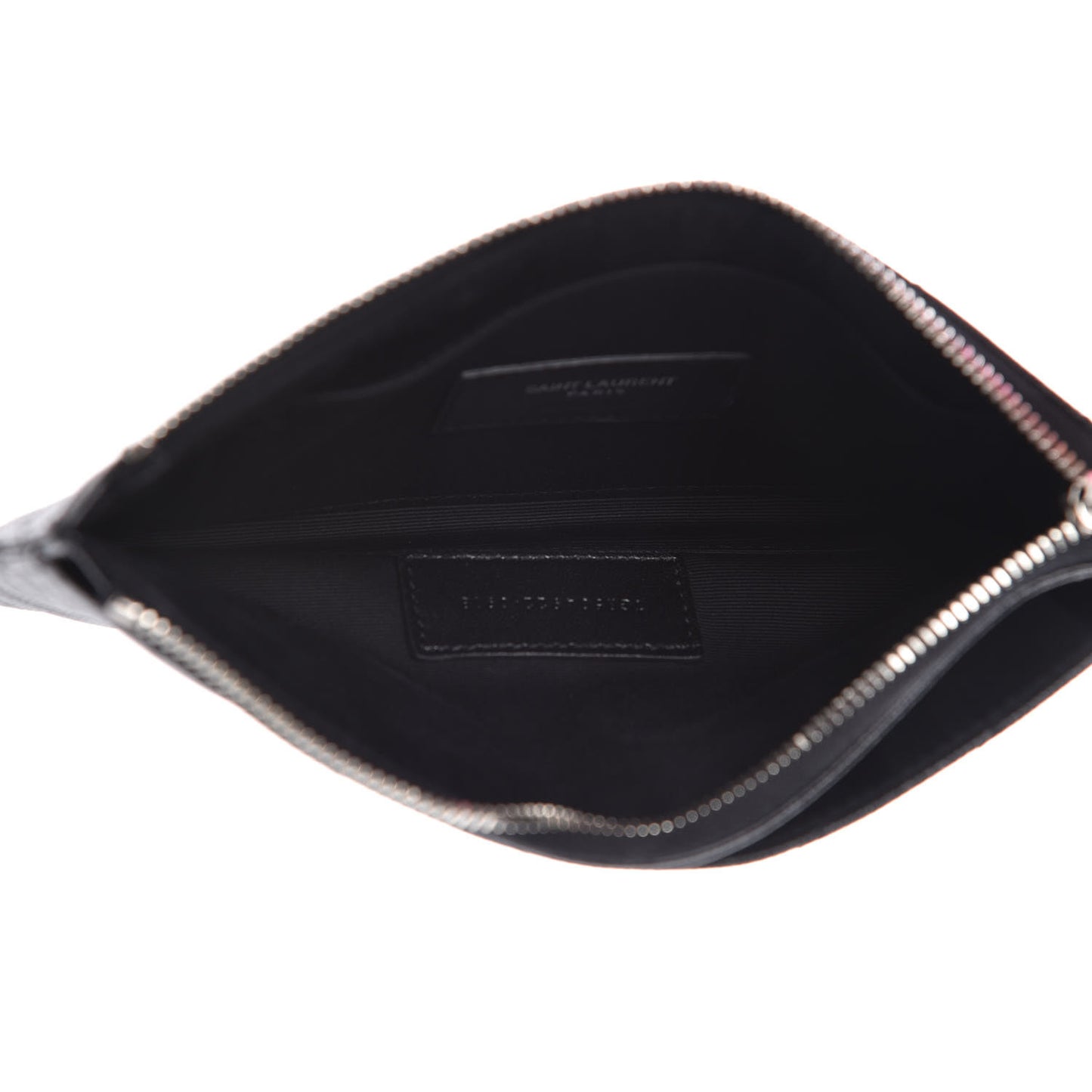 Grain De Poudre Chevron Monogram Bill Pouch Black