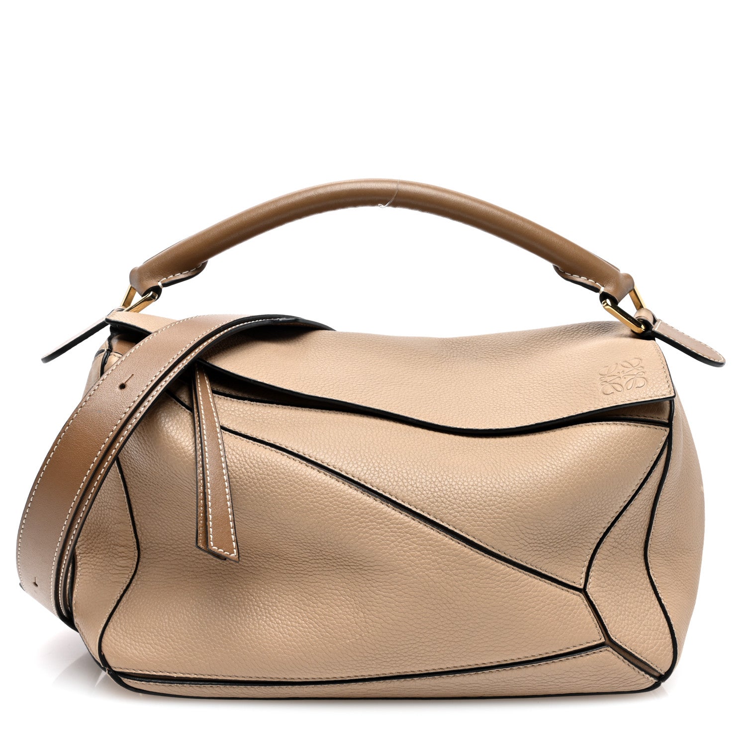 Loewe Calfskin Medium Puzzle Bag Sand Mink 1 of 10