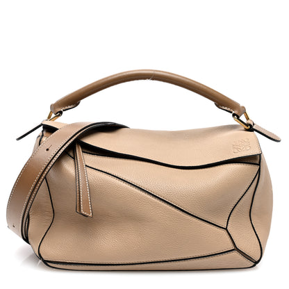 Loewe Calfskin Medium Puzzle Bag Sand Mink 1 of 10