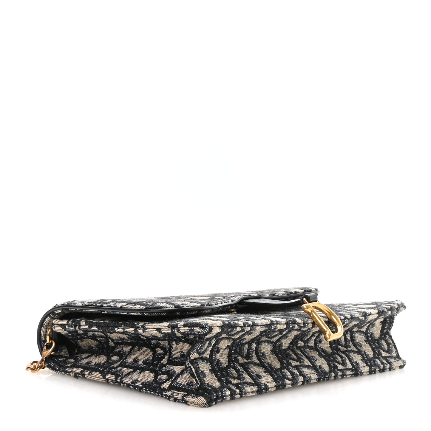 Oblique Saddle Chain Pouch Blue