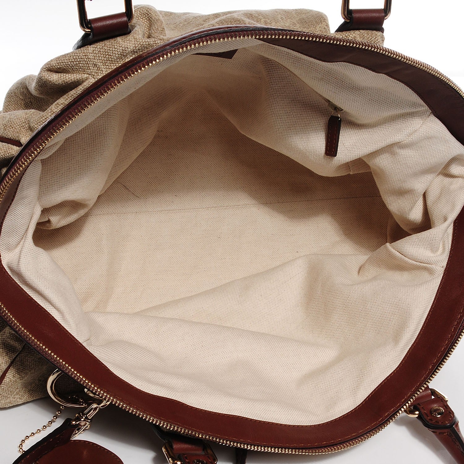 Gucci Monogram Medium Cabinato Sukey Boston Brown 5 of 7