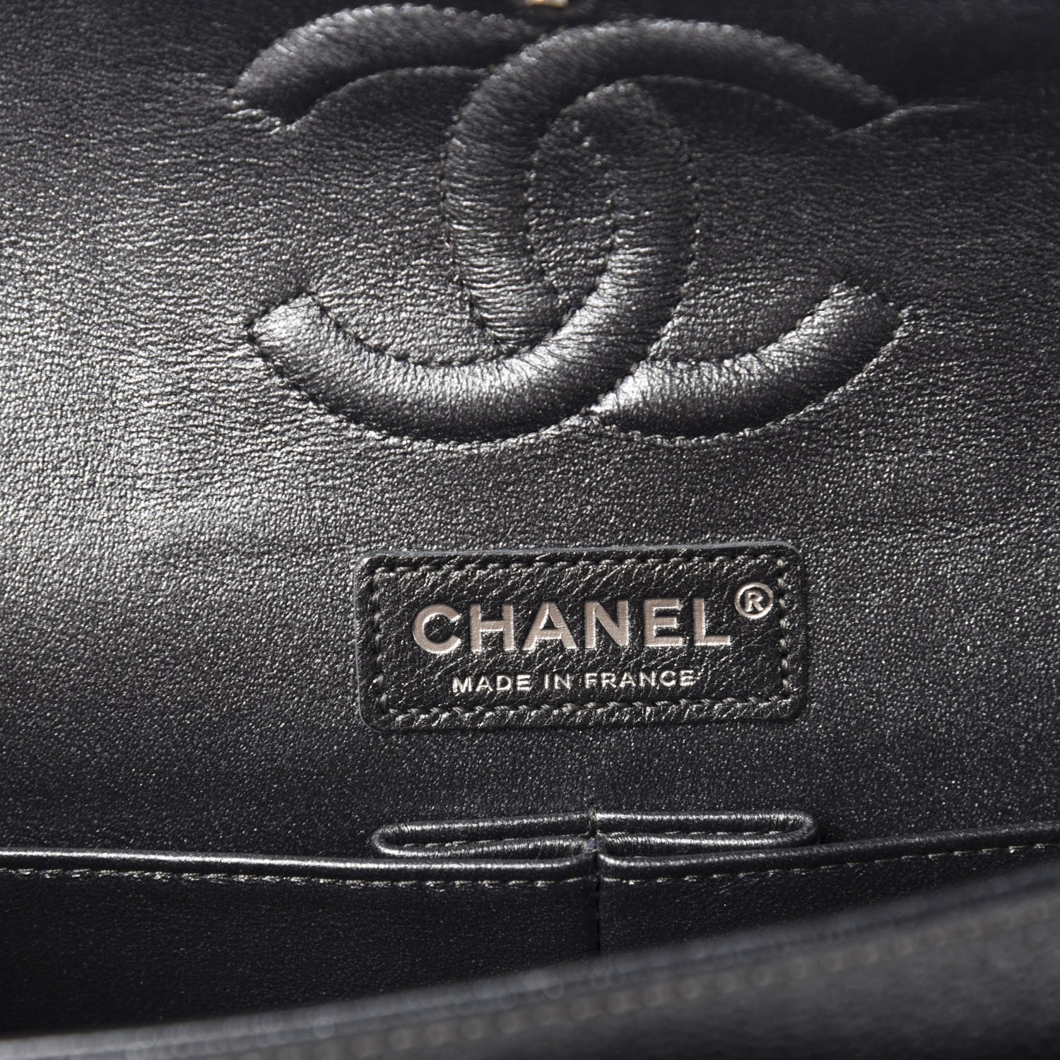 Chanel Iridescent Caviar Quilted Medium Double Flap Black 9 of 13