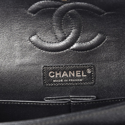 Chanel Iridescent Caviar Quilted Medium Double Flap Black 9 of 13