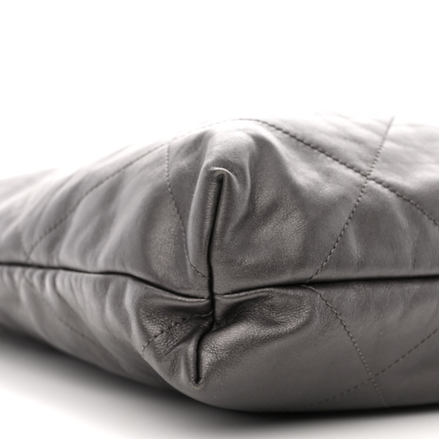 Chanel Metallic Calfskin Quilted Chanel 22 Ruthenium 11 of 12