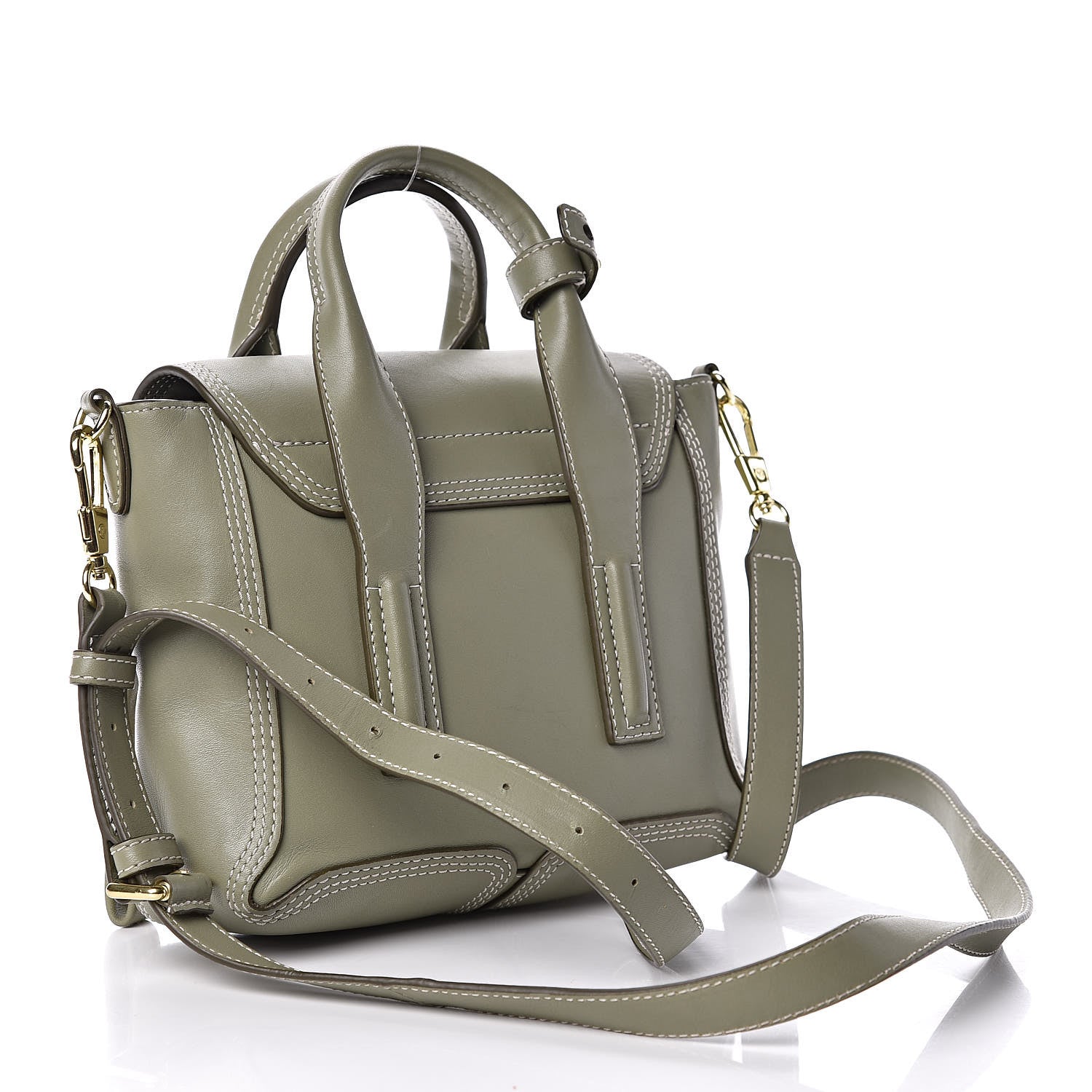 3.1 Phillip Lim 3.1 Calfskin Mini Pashli Satchel Sage 3 of 12