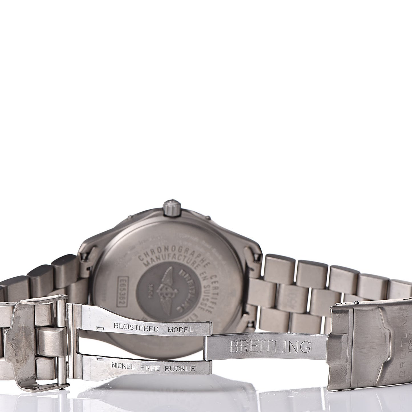 Titanium 40mm Aerospace Digital Quartz Watch Black E65362