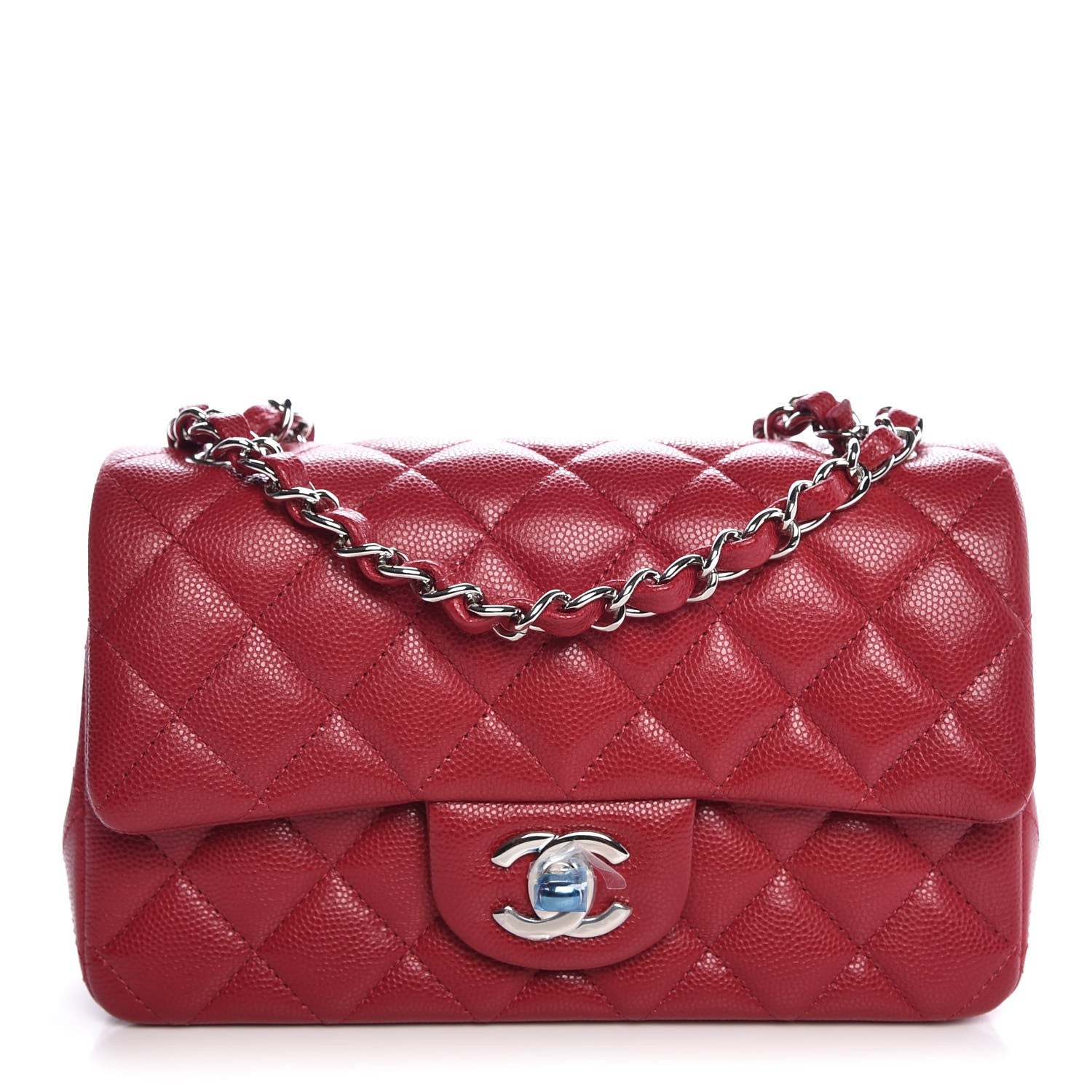 Chanel Caviar Quilted Mini Rectangular Flap Pink 1 of 8