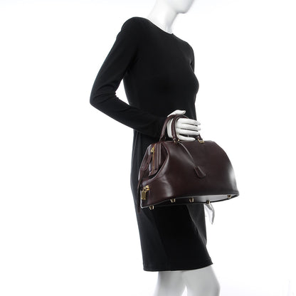 Celine Calfskin Doctor Frame Bag Burgundy 2 of 12