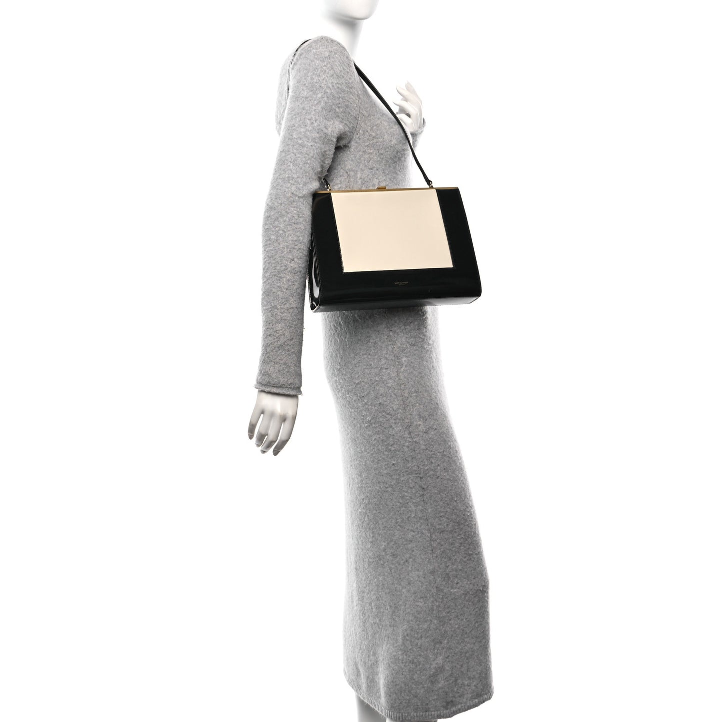 Nappa Brushed Calfskin Large Le Ann-Marie Alabastro Black