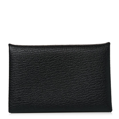 Hermes Chevre Mysore Calvi Card Case Black 1 of 4