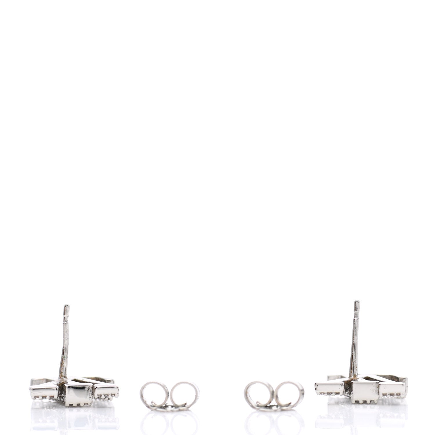 Louis Vuitton Crystal LV Iconic Earrings Silver 3 of 6