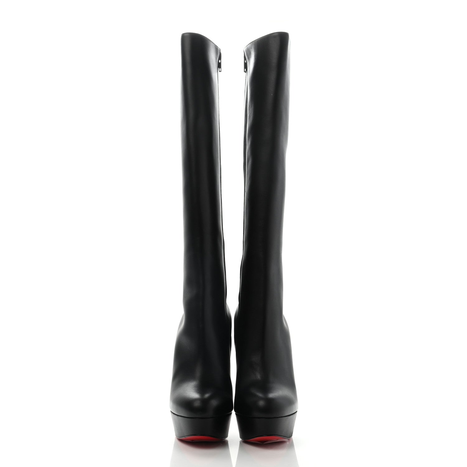 Christian Louboutin Calfskin Bianca Botta 140 Knee Boots 36 Black 2 of 12