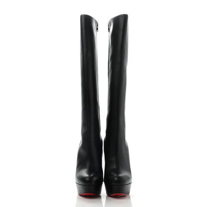 Christian Louboutin Calfskin Bianca Botta 140 Knee Boots 36 Black 2 of 12
