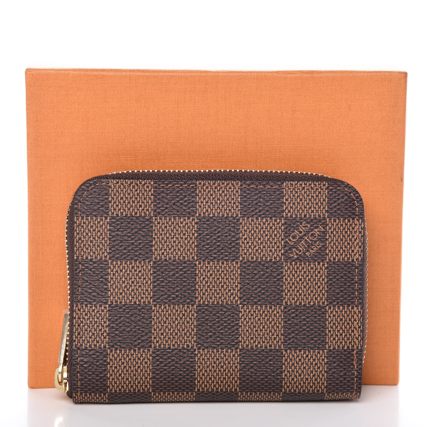 Damier Ebene Zippy Coin Purse Rose Ballerine