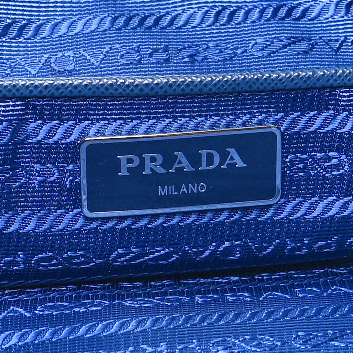 Tessuto Nylon Saffiano Tote Bluette