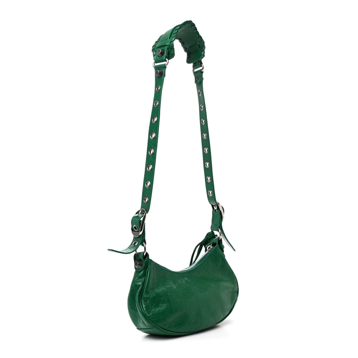 Agneau Arena Le Cagole Shoulder Bag XS Jade