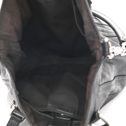 Gucci Pebbled Calfskin Medium Abbey Convertible Tote Black 4 of 16