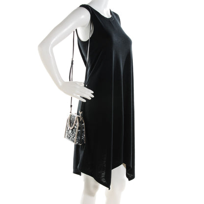 Stella McCartney Marbled Enamel Falabella Crossbody Clutch Black 2 of 6
