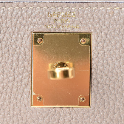 Hermes Taurillon Clemence Kelly Retourne 28 Gris Touterelle 17 of 31