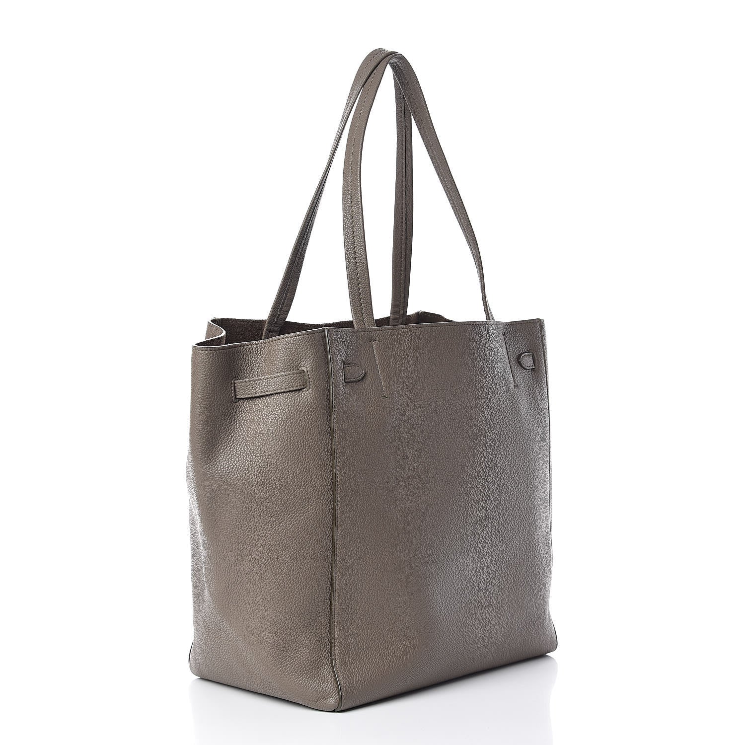 Celine Soft Grained Calfskin Small Belt Cabas Phantom Taupe 3 of 17