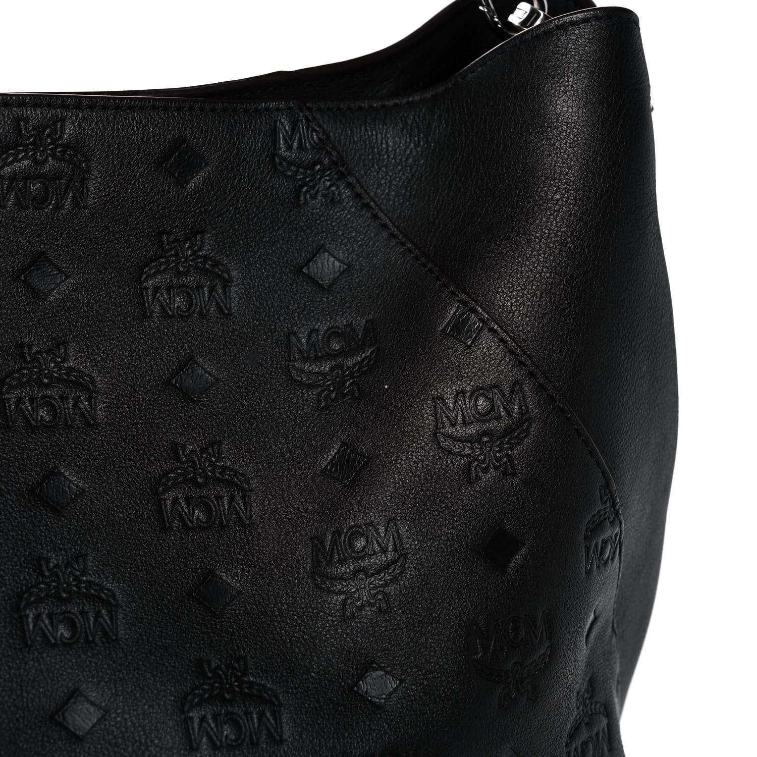MCM Calfskin Ottomar Large Klara Hobo Black 13 of 14