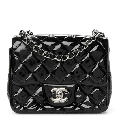 Chanel Patent Calfskin Quilted Mini Square Flap Black 1 of 11