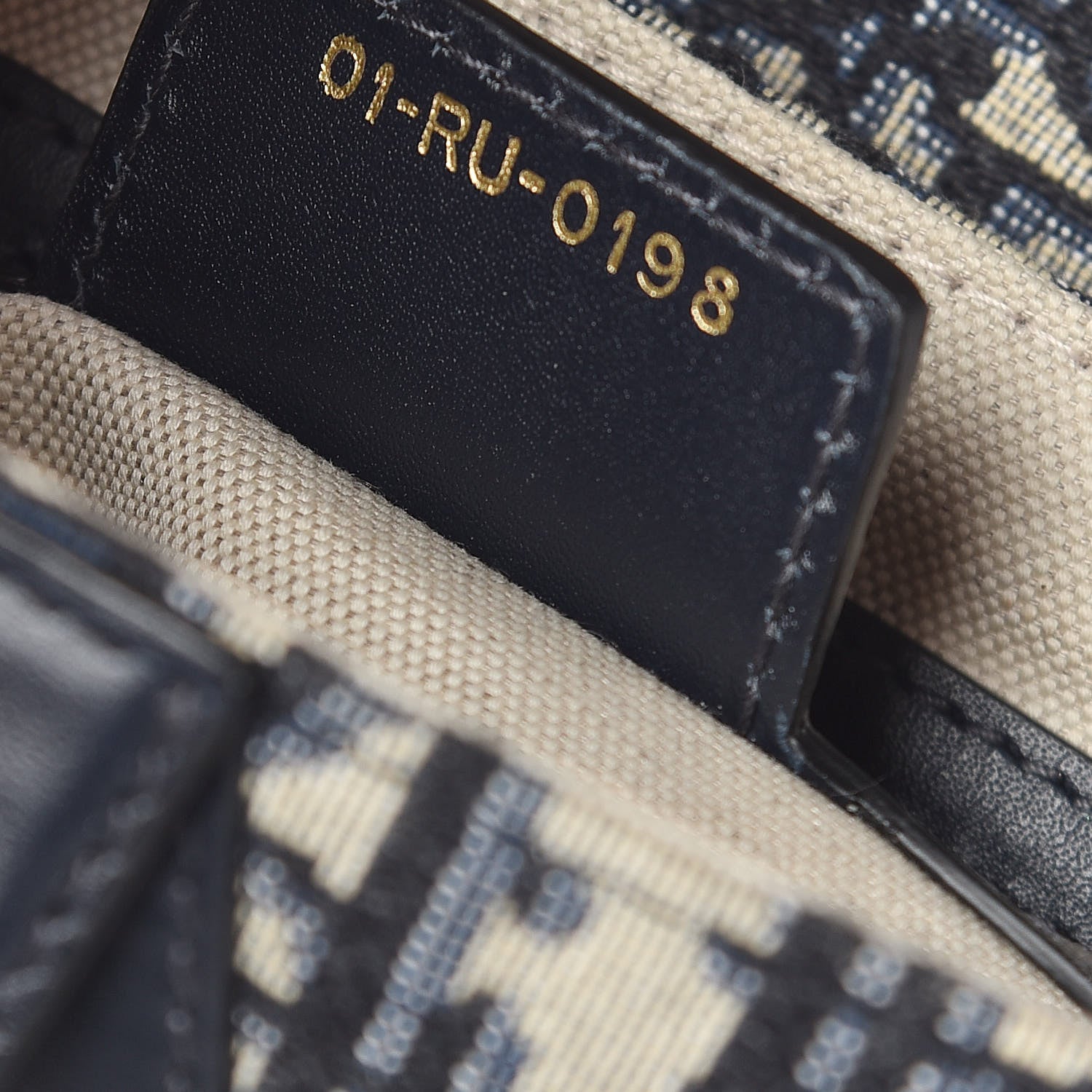 Christian Dior Oblique Saddle Bag Blue 10 of 10