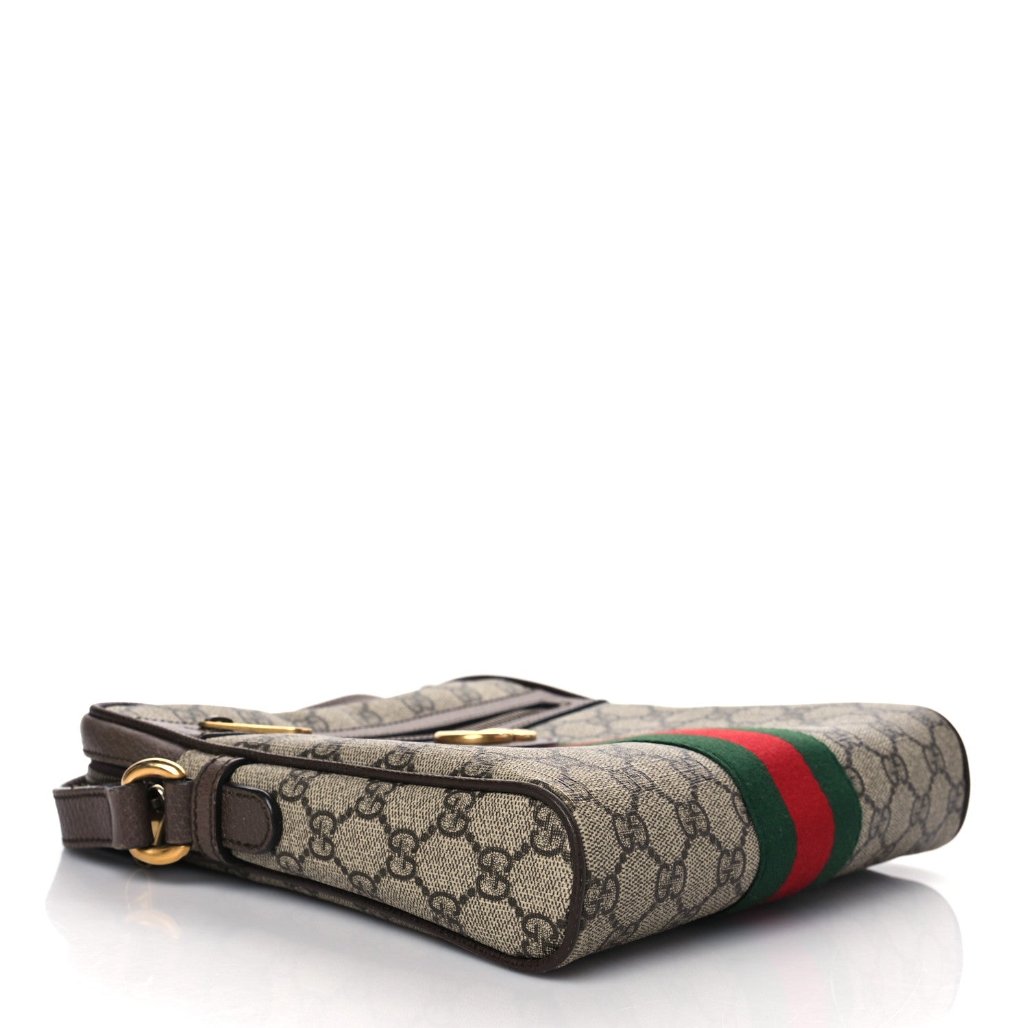 Gucci GG Supreme Monogram Web Small Ophidia Messenger Bag Brown 4 of 11