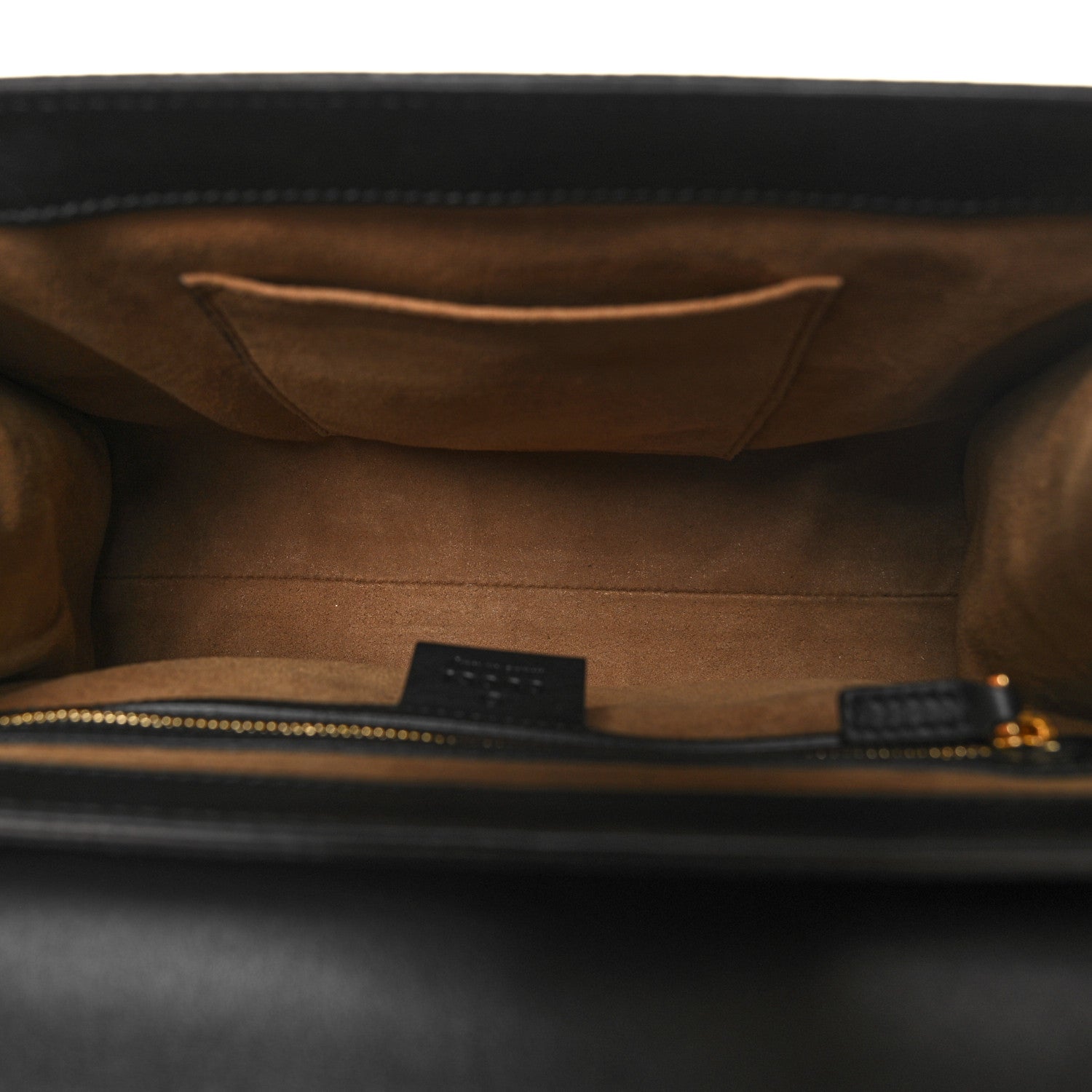 Gucci GG Supreme Monogram Calfskin Small Padlock Top Handle Bag Beige Black Cuir 5 of 15