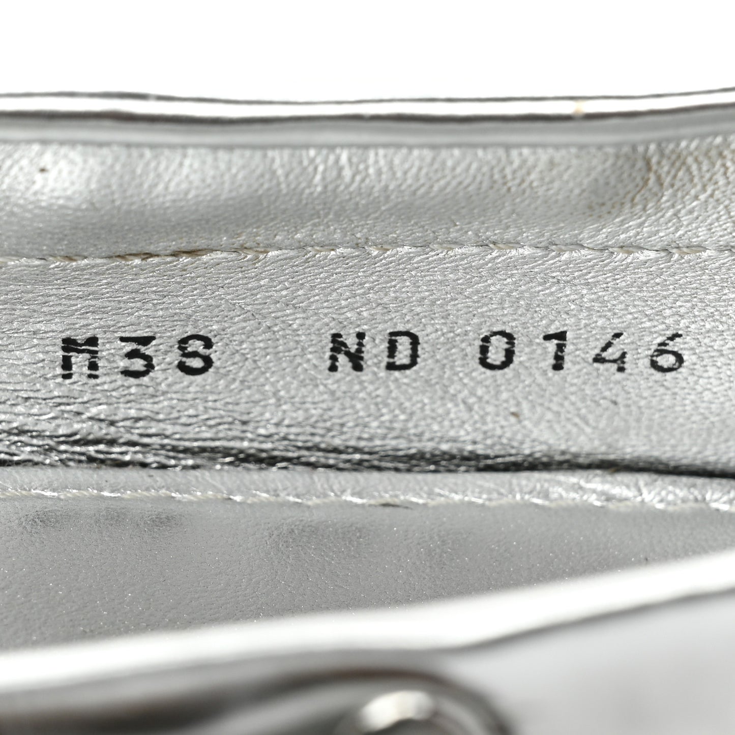 Patent Calfskin Monogram Gloria Loafers 38 Silver