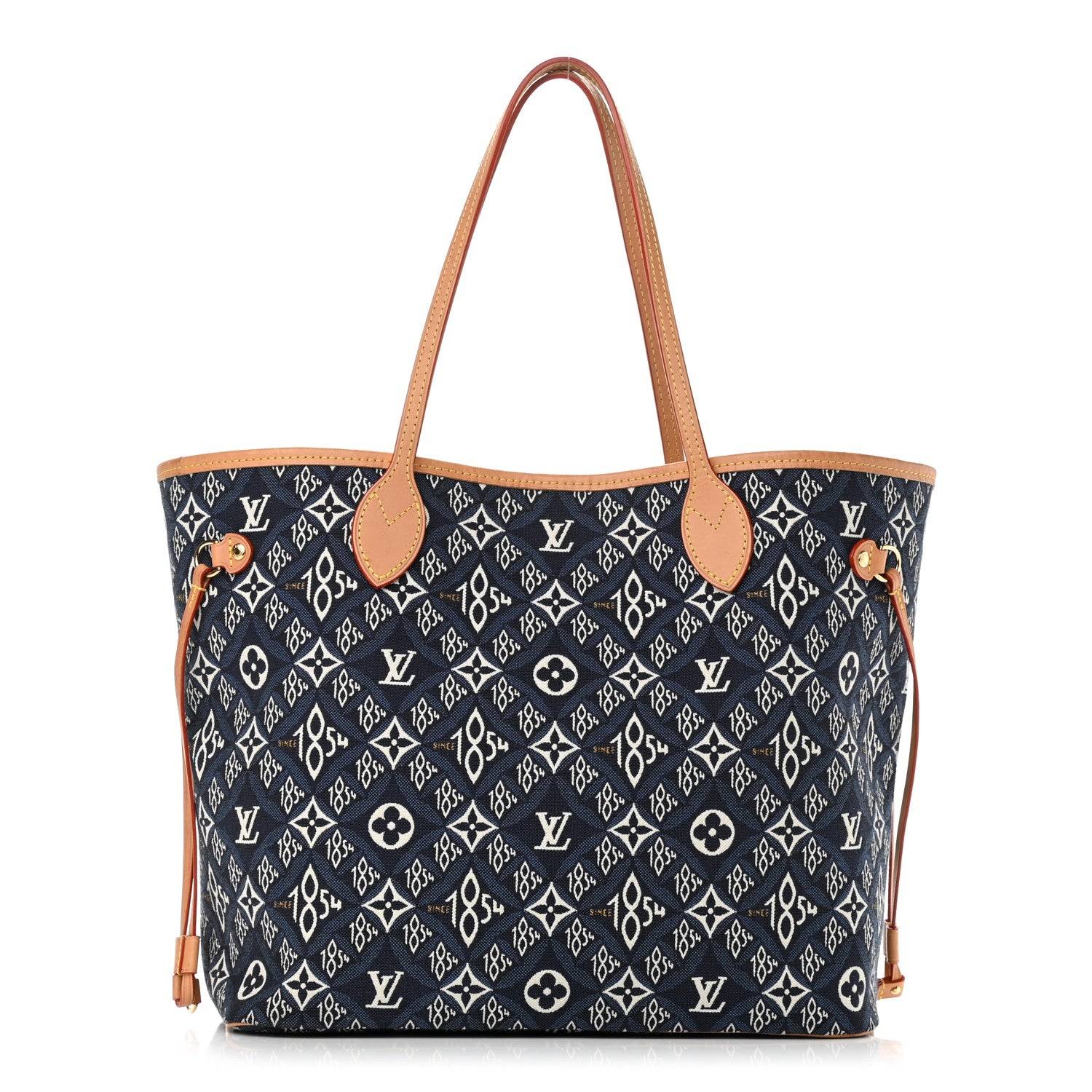 Louis Vuitton Jacquard Since 1854 Neverfull MM Blue 3 of 10