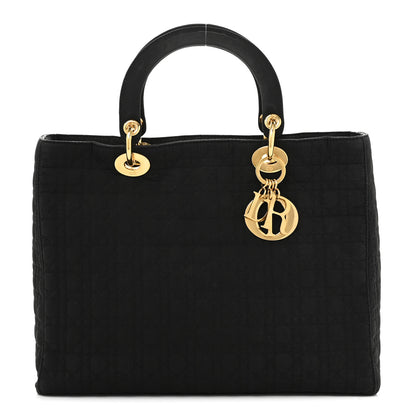 Christian Dior Nylon Cannage Large Lady Dior Black 1 of 10