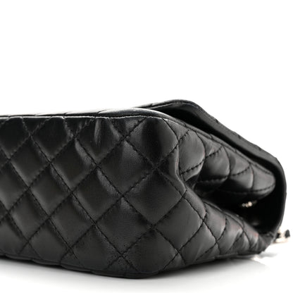 Chanel Lambskin Chevron Quilted Single Flap Black 10 of 10