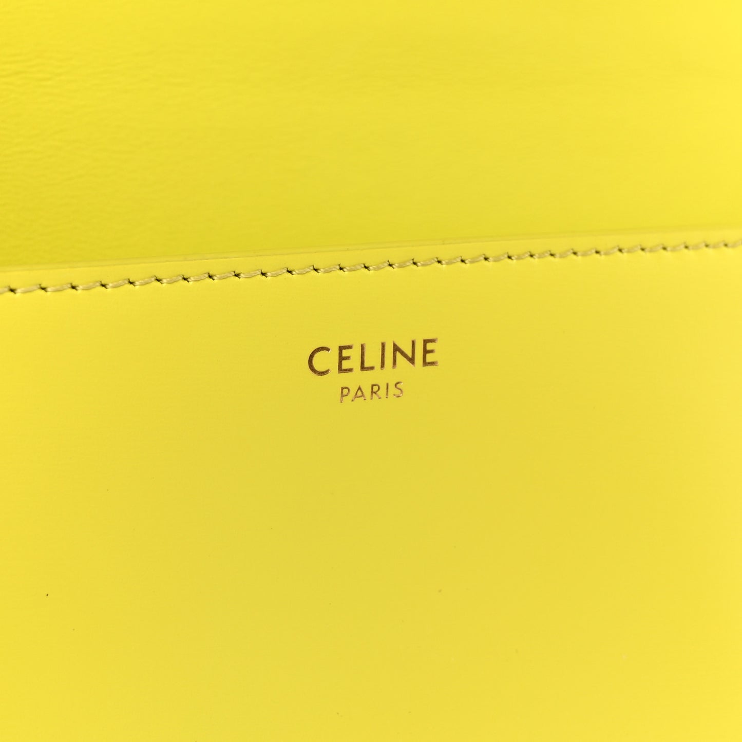 Shiny Calfskin Cuir Triomphe Chain Shoulder Bag Anis