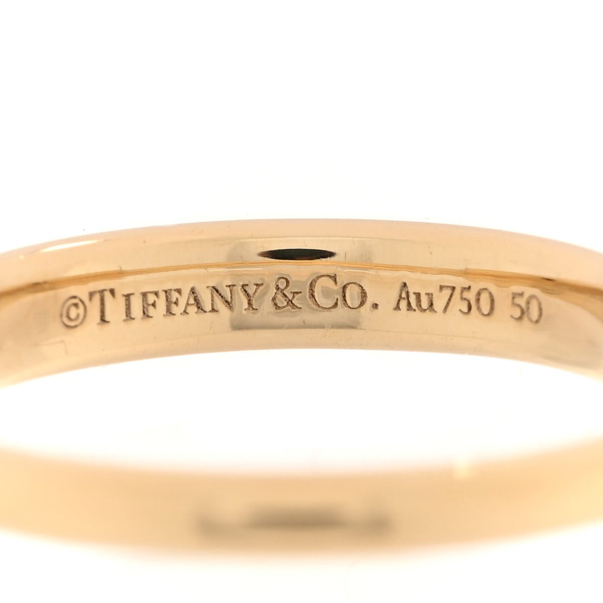 Tiffany 18K Yellow Gold Lock Ring 50 5.25 5 of 5