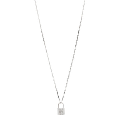 Louis Vuitton Sterling Silver Lockit Necklace 1 of 6
