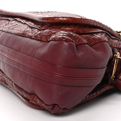 Chloe Snakeskin Large Paraty Red 9 of 10