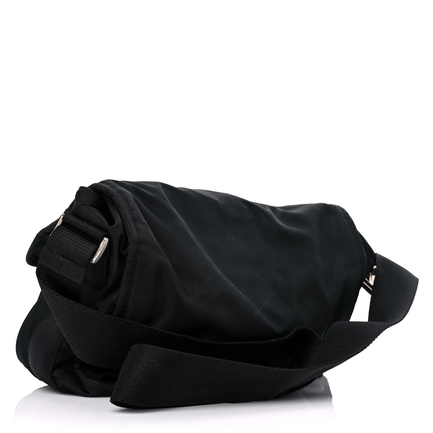 Prada Tessuto Nylon Messenger Bag Black 3 of 19